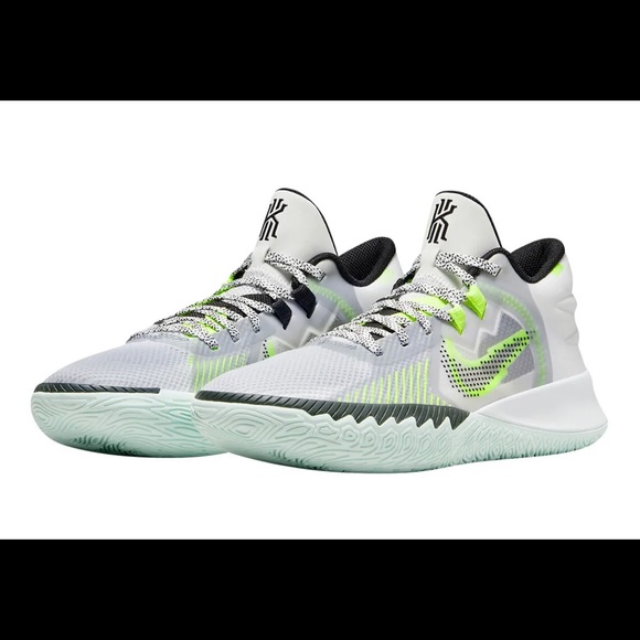 Nike Kyrie Flytrap 5 White Volt CZ4100-101 Basketball Shoes Men's Size 12 - Picture 1 of 8